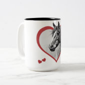 新馬が好き ツートーンマグカップ (正面左)
