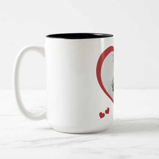 新馬が好き ツートーンマグカップ (左)