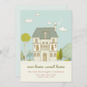新魅力的しいホームスイートホームムービングアナウンスメント 案内状 (正面/裏面)