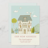 新魅力的しい自宅移動案内 案内状 (正面/裏面)