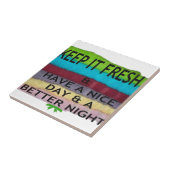 新鮮でクリーン:新しいスタートのための色のバースト タイル (側面)