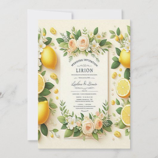 新鮮でフローラ 招待状 (正面)