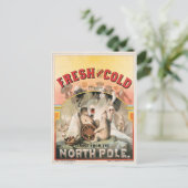 新鮮で寒い – 北極から直接ビール ポストカード (スタンド正面)