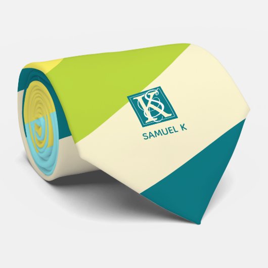 新鮮で幸せなカラフルストライプ ネクタイ (ロール)