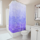 新鮮で清潔な紫澄ん色の水 シャワーカーテン (インサイチュ)