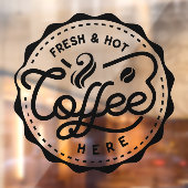 新鮮で熱いコーヒーはこちら ウィンドウサイン (シート2)