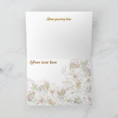 新鮮で美しい季節の花  カード (内部)