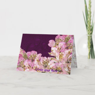 新鮮で美しい季節の花  カード