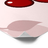 新鮮なおもしろい引用文スローガンのヒップスターのユーモアさくらんぼ ポスター (角)