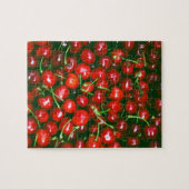 新鮮なさくらんぼパターン ジグソーパズル (横)