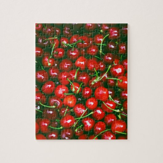 新鮮なさくらんぼパターン ジグソーパズル (縦)