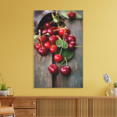 新鮮なさくらんぼ キャンバスプリント (インサイチュ (リビング))