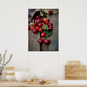 新鮮なさくらんぼ ポスター (キッチン)