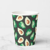 新鮮なアボカドワテカラー 紙コップ (裏面)