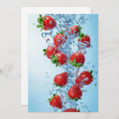 新鮮なイチゴと水 シーズンカード (正面/裏面)
