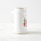 新鮮なイチゴクールジュース飲み物 – 夏の時間 ビールジョッキ (正面左)