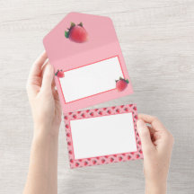 新鮮なイチゴ柄