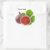 新鮮なイチジクの果実 ラウンドシール (バッグ)