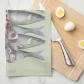 新鮮なイワシ キッチンタオル (四つ折り)