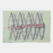 新鮮なイワシ キッチンタオル (横)