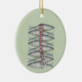 新鮮なイワシ セラミックオーナメント (右)