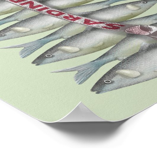 新鮮なイワシ ポスター (角)