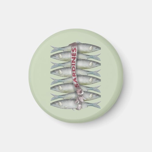 新鮮なイワシ マグネット (正面)