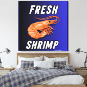 新鮮なエビ キャンバスプリント (インサイチュ (寝室))