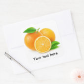 新鮮なオレンジ スクエアシール (封筒)