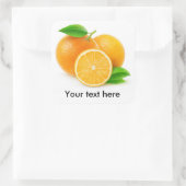 新鮮なオレンジ スクエアシール (バッグ)