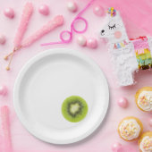 新鮮なキウイフルーツ。切り上げ切り切り切り切り切り切り切り切り切り切り切り切り切り切り切り ペーパープレート (パーティー)