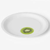 新鮮なキウイフルーツ。切り上げ切り切り切り切り切り切り切り切り切り切り切り切り切り切り切り ペーパープレート (アングル)