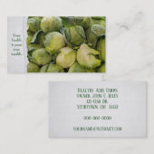 新鮮なキャベツ頭 名刺 (正面/裏面)