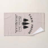 新鮮なクリスマスツリーを栽培する バスタオルセット (ハンドタオル)