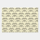 新鮮なクリスマスツリーを栽培する ラッピングペーパーシート (正面3)