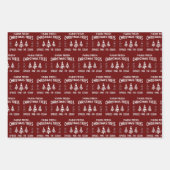 新鮮なクリスマスツリーを栽培する ラッピングペーパーシート (正面2)