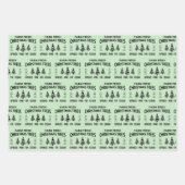 新鮮なクリスマスツリーを栽培する ラッピングペーパーシート (正面)