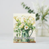 新鮮なコリヤンテの花 ポストカード (スタンド正面)