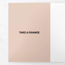 新鮮なサーモンの透モダン過性 三つ折りカード