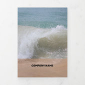 新鮮なサーモンの透モダン過性 三つ折りカード (カバー)