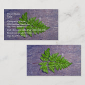 新鮮なシダの葉 名刺 (正面/裏面)