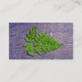 新鮮なシダの葉 名刺 (裏面)