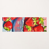 新鮮なストロベリーボウル ヨガマット (裏面(横))