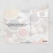 新鮮なスパイスとニンニクのクローブの写真 ポストカード (裏面)