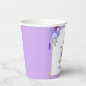 新鮮なスミレ |ユニコーン誕生日パーティー用品 紙コップ (右)