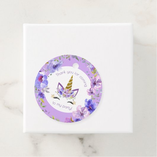 新鮮なスミレ | Unicornパーティーありがとう フェイバータグ (インサイチュ)