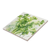 新鮮なセロリの茎の水の色の植物 タイル (側面)