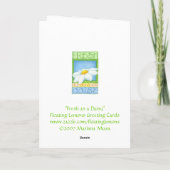 新鮮なデイジーの母の日のカード カード (裏面)