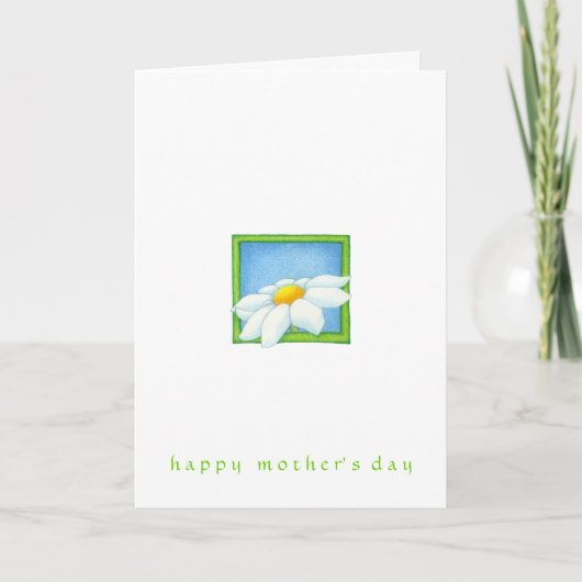 新鮮なデイジーの母の日のカード カード (正面)