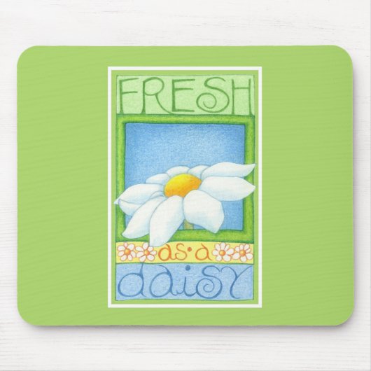 新鮮なデイジーマウスパッド マウスパッド (正面)